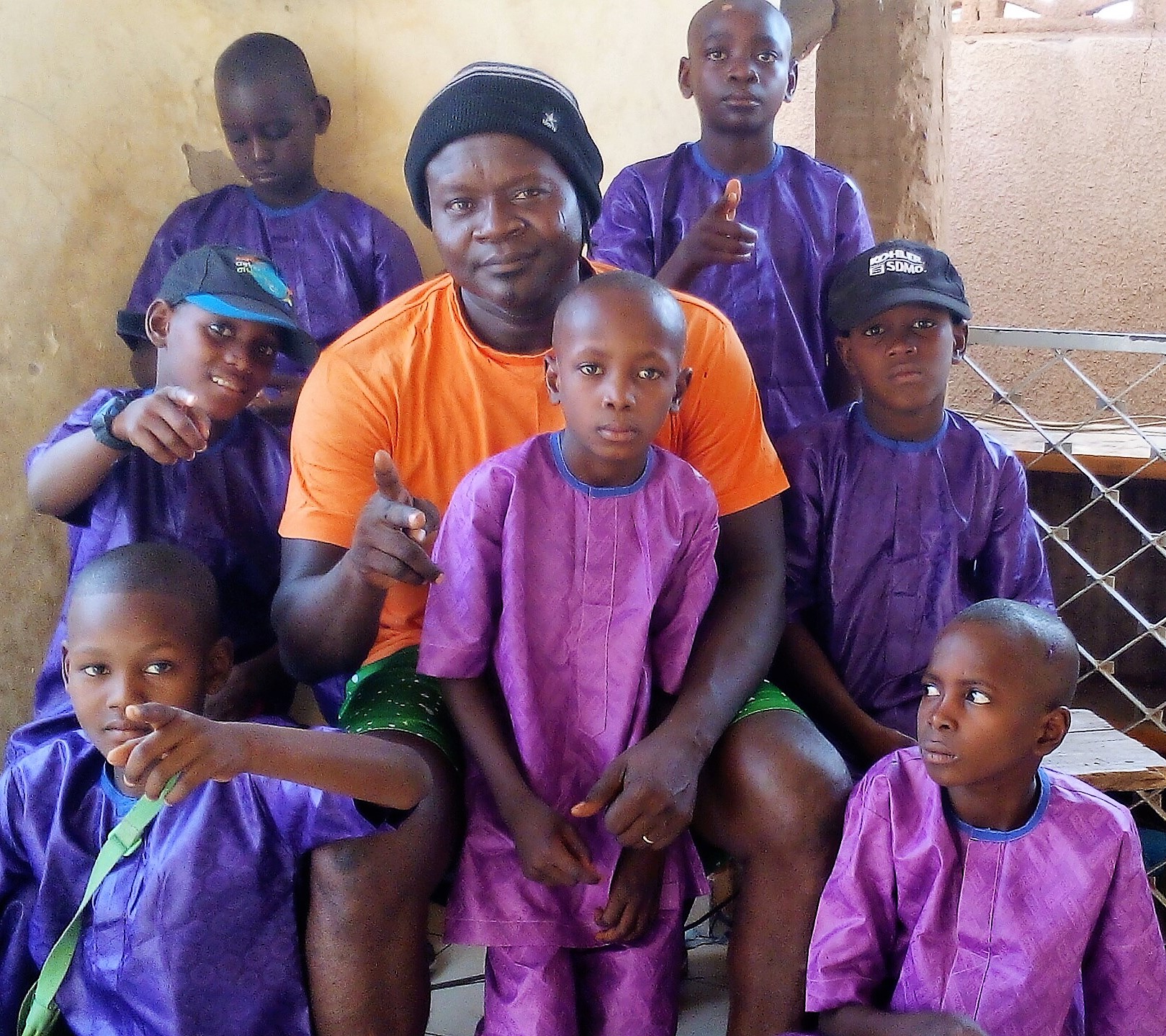 Foyer Tonton Gilles con los niños de la calle en Niamey, Níger.